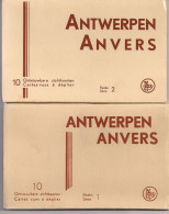 ANTWERPEN-ANVERS 20 PK MET DIVERSE ZICHTEN BOEKJE REEKS 1+2 - Antwerpen