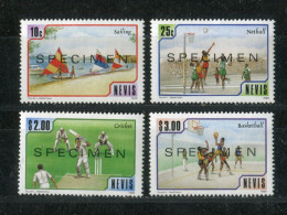 "NEVIS" 1986, Mi. 448-451 "Sport" Mit Aufdruck "SPECIMEN" ** (L2180) - St.Kitts-et-Nevis ( 1983-...)