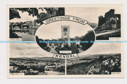 C010418 Greetings From Kendal. 2400. RP. Atkinson And Pollitt. 1959. Multi View - Monde