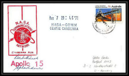 6126/ Espace (space) Lettre (cover) 4/6/1971 Signé (signed Autograph) Apollo 15 Camberra Australie (australia)  - Oceania
