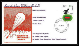 7026/ Espace (space Raumfahrt) Lettre (cover) 16/1/1973 Scientific Experiment Launch Mildura Australie (australia) - Ozeanien