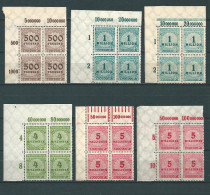 MiNr. 313-317 Oberrand Bogenecken **  (0436) - Unused Stamps