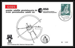 7878/ Espace (space Raumfahrt) Lettre (cover Briefe) 20/4/1977 Satellite Geos Esa Allemagne (germany Bund) - Africa