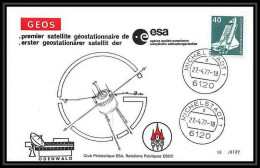 7879/ Espace (space Raumfahrt) Lettre (cover Briefe) 27/4/1977 Satellite Geos Esa Allemagne (germany Bund) - Africa