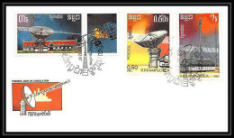 9460/ Espace (space Raumfahrt) Lettre (cover Briefe) 2/12/1987 Satellites Kampuchéa - Asia