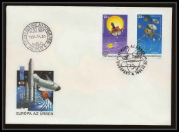 10531a/ Espace (space Raumfahrt) Lettre Cover 4/5/1991 Europa 91 Titan Saturn Hongrie (Hungary) Non Dentelé (imperforate - Europa