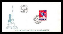 11815/ Espace (space Raumfahrt) Lettre (cover) 22/7/1964 Liberia Outer Space Fdc Relay Non Dentelé (imperforate) - Afrique