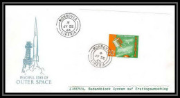 11816/ Espace (space Raumfahrt) Lettre (cover) 22/7/1964 Liberia Outer Space Fdc Syncom Non Dentelé (imperforate)  - Africa