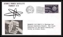 11749/ Espace (space Raumfahrt) Lettre (cover Briefe) 28/9/1963 Atomic Power Satellite Transit 5 B Usa - Etats-Unis