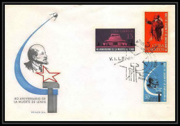 11421/ Espace (space Raumfahrt) Lettre (cover Briefe) Fdc Lenin Année Du Soleil Tranquille Sun Solar 20/5/1965 - South America