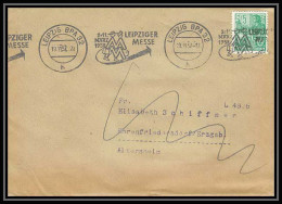 11194/ Lettre Cover Allemagne (germany DDR) Avion (plane Planes Avions) Leipzig Messe 19/11/1957  - Airplanes