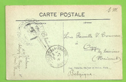 Kaart (PARIS) Stempel CORRESPONDANCE PRIVEE / ARMEE BELGE Verzonden  "HOPITAL MILITAIRE BELGE / SOLIGNY-LA-TRAPPE(4291 - Armée Belge