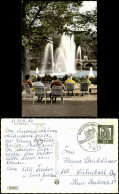 Ansichtskarte Bad Kissingen Rosengarten Leute Sitzend Vor Sprudel 1962 - Bad Kissingen