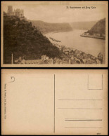 Ansichtskarte St. Goarshausen Stadt Mit Burg Katz 1922 - Autres & Non Classés