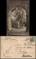 Ansichtskarte Baden-Baden Schloss Hohenbaden (Altes Schloss) - Eingang 1911 - Baden-Baden