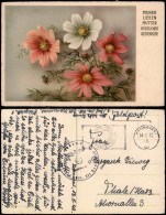 Ansichtskarte  Glückwunsch - Muttertag, Blumen 1942  Gel. Feldpost WK 2 - Fête Des Mères