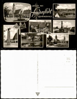 Ansichtskarte Freudenstadt Stadtteilansichten U.a. Markt, Brunnen 1964 - Freudenstadt