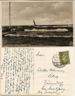 Ansichtskarte Ahlbeck (Usedom) Stürmische Fahrt - Segelboot 1932 - Autres & Non Classés