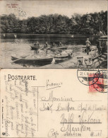 Ansichtskarte Bad Nauheim Am Teich - Anlegestelle, Ruderboote 1910 - Bad Nauheim
