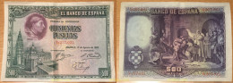 181 ESPAÑA 1928 500 Pesetas Cardenal Cisneros - Other & Unclassified