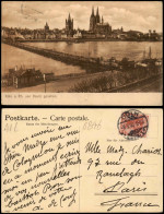 Ansichtskarte Köln Totale, Anlegestelle, Behelfsbrücke 1906 - Koeln