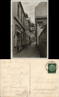 Ansichtskarte Rüdesheim (Rhein) Drosselgasse, Geschäfte, Kneipen 1936 - Ruedesheim A. Rh.