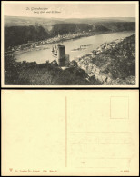 Ansichtskarte St. Goarshausen Ortspanorama Mit Burg Katz Und St. Goar 1908 - Other & Unclassified