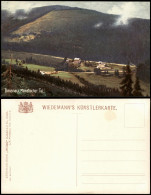 Manebach-Ilmenau Manebacher Tal. Stimmungsbild, Künstlerkarte 1912 - Ilmenau