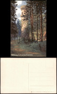 Ansichtskarte Ilmenau Aussichtsturm-Kickelhahn, Künstlerkarte 1912 - Ilmenau