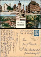 Mosbach (Baden) Mehrbildkarte Der Stadt Im Badischen Neckartal 1963 - Mosbach