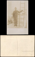 Militär/Propaganda 1.WK (Erster Weltkrieg) Soldat Vor Leiter 1922 Privatfoto - War 1914-18