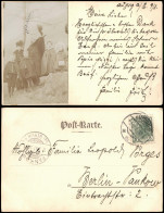 Ansichtskarte  Familie Auf Felsen Mutter Vater Kinder 1903 - Groupes D'enfants & Familles
