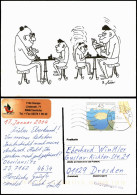 Ansichtskarte  Schach-Spiel Motiv-AK Illustration Ungleiche Spieler 2004 - Contemporain (à Partir De 1950)