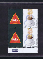 Sp1100B PORTUGAL 5 Sens Café ODEUR Boissons TIMBRE ENTERPRISE Vignette Senses Drinks Coffee SMELL STAMP CORPORATE Label - Unused Stamps