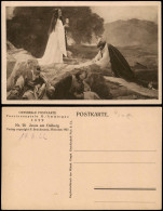 Oberammergau Passionsspiele Jesus Am Oelberg Offizielle Postkarte 1922 - Oberammergau