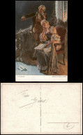 Künstlerkarte Gemälde (Art) H. Volkmer Mozarts Erste Liebe 1910 - Paintings