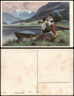 Ansichtskarte  Liebe Liebespaare - Love Am Alpensee Romantik 1922 - Couples