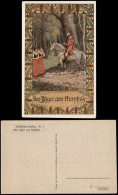 Künstlerkarte „Der Jäger Aus Kurpfalz" (Volksliedkarte Nr. 2) 1920 - Peintures & Tableaux