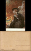 Künstlerkarte "Traumverloren" Nach Gemälde Von Hans Volkmer 1910 - Peintures & Tableaux