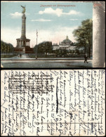 Ansichtskarte Berlin Siegessäule Reichstag 1913 - Mitte