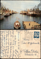 Ansichtskarte Bremen Hafen, Kräne Dampfer Frachter 1964 - Bremen