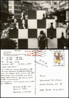 Ansichtskarte Biel Bienne Schach Chess - Spiel Bahnhof Schachpyramiede 1988 - Other & Unclassified