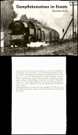 Eisenbahn Motivkarte DDR-Zeit Dampflokomotive Baureihe 65.10 1980 - Trains
