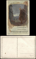 Liedkarte (Reihe Schubert-Lieder) "Wanderers Nachtlied" Noten & Text 1920 - Music