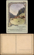 Liedkarte "Die Post" (Reihe Schubert-Lieder); Künstlerkarte 1910 - Musique