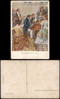 Künstlerkarte Gemälde (Art) Schubertabend Bei Ritter V. Spaun 1910 - Peintures & Tableaux