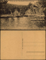 Ansichtskarte Gohlis-Niederau Park Buschmühle - Ruderer 1928 - Other & Unclassified