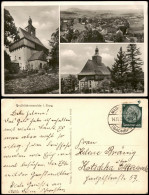 Ansichtskarte Großrückerswalde 3 Bild: Kirchen Und Stadt 1935 - Autres & Non Classés