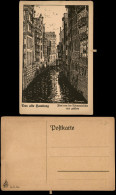Hamburg Fleet Von Der Reimersbrücke Aus Gesehen (Künstlerkarte) 1920 - Other & Unclassified
