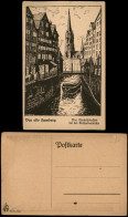 Hamburg Steckelhörnfleet Bei Der Katharinenkirche (Künstlerkarte) 1920 - Other & Unclassified
